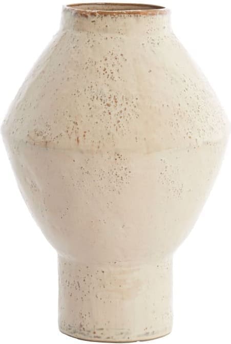 Light & Living Vaas Vasora - keramiek glans taupe Grijs Vaas