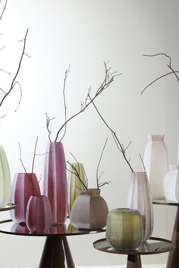 Light & Living Vaas Veliko - glas donker bruin Bruin Vaas