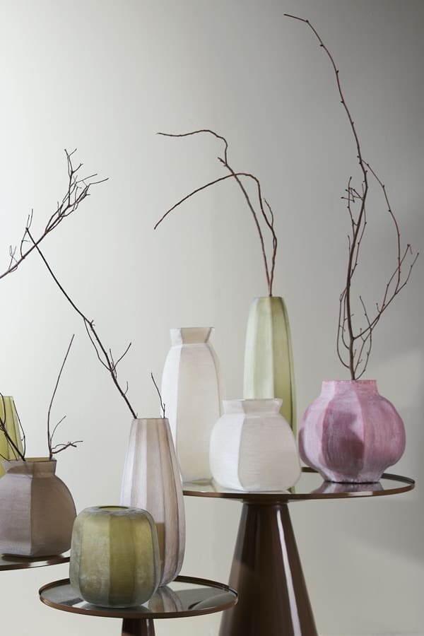 Light & Living Vaas Veliko - glas licht bruin Bruin Vaas