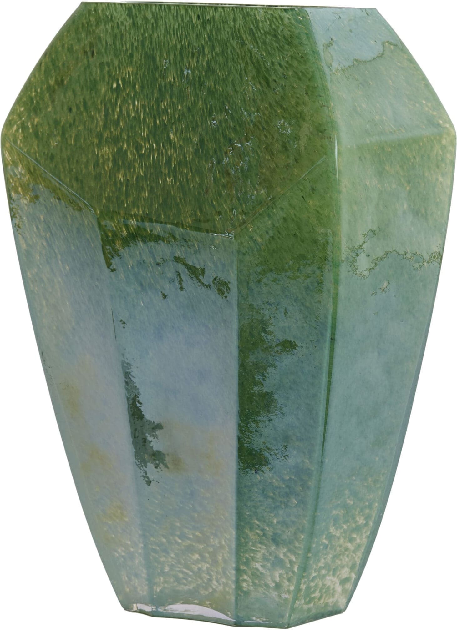 Light & Living Vaas Vionna - glas donker groen luster Groen Vaas