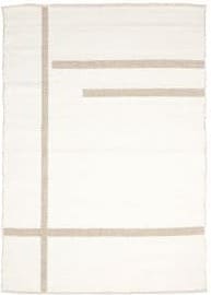 Light & Living Vloerkleed Bukit - wol crème+jute naturel Wit Vloerkleed
