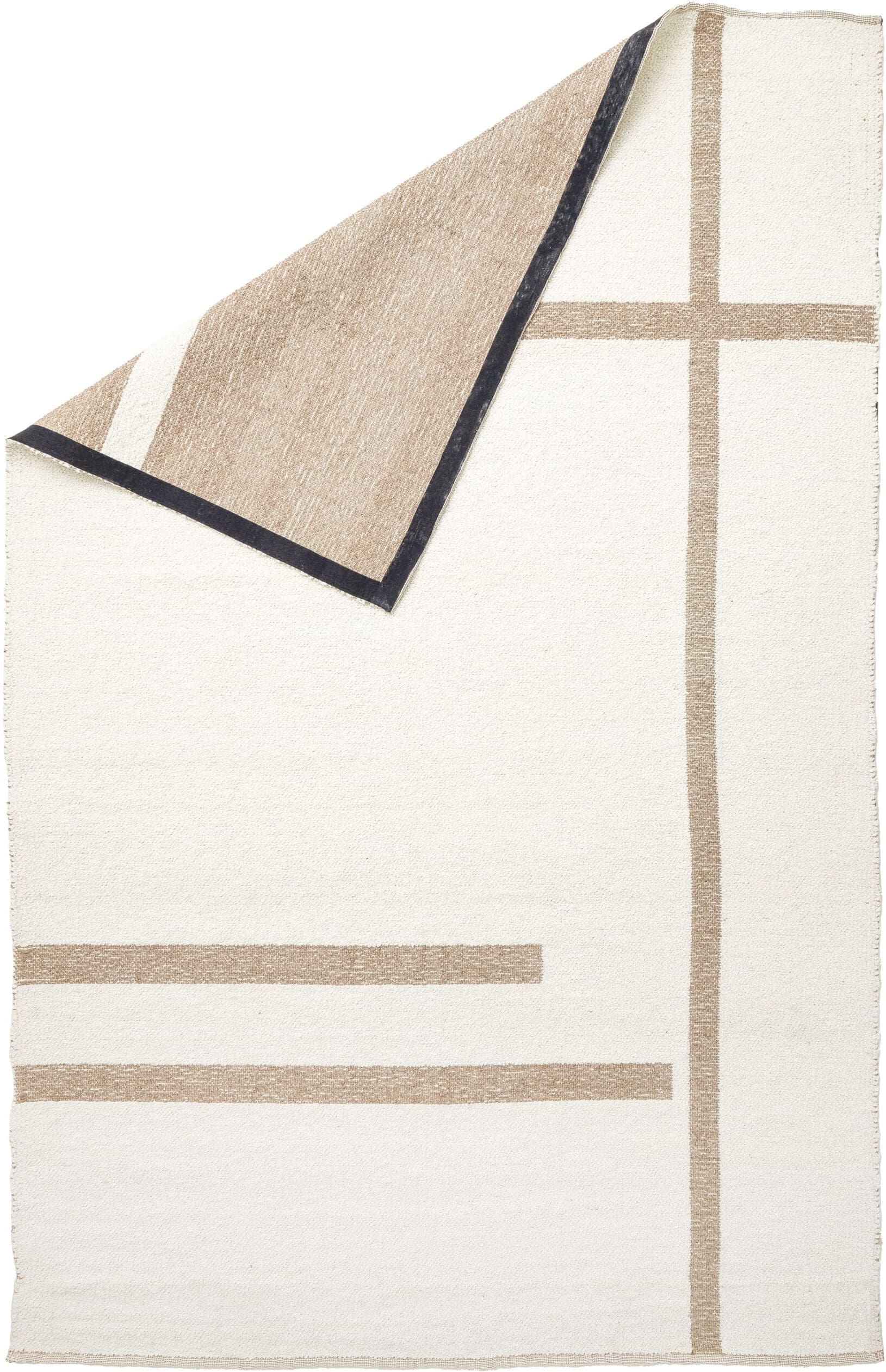 Light & Living Vloerkleed Bukit - wol crème+jute naturel Wit Vloerkleed