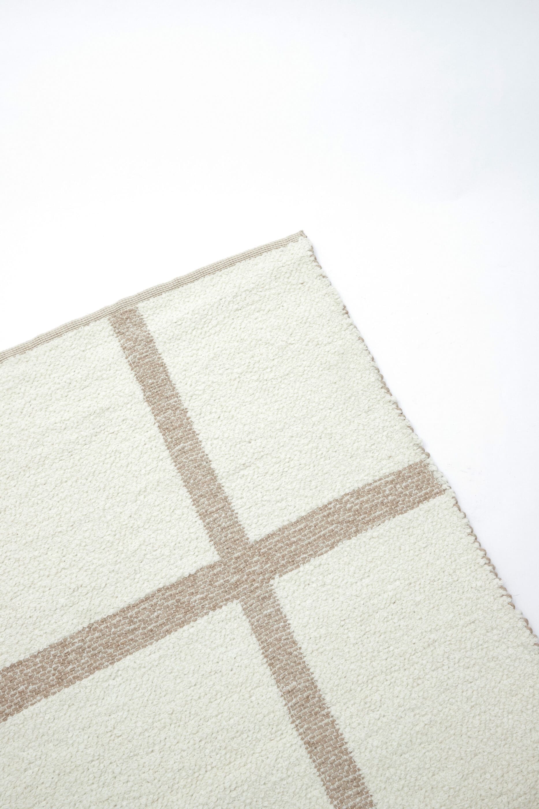 Light & Living Vloerkleed Bukit - wol crème+jute naturel Wit Vloerkleed
