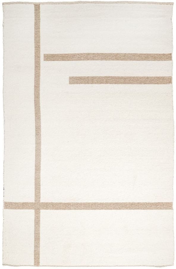 Light & Living Vloerkleed Bukit - wol crème+jute naturel Wit Vloerkleed