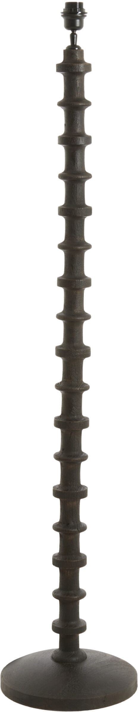 Light & Living Vloerlamp Cecily - hout mat donker roodbruin Bruin Vloerlamp