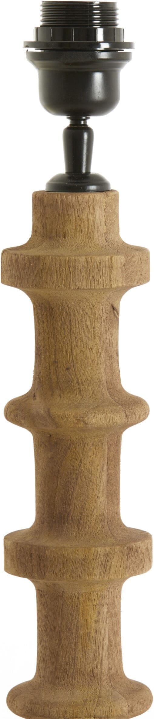 Light & Living Vloerlamp Cecily - hout mat grijs-bruin Grijs Vloerlamp