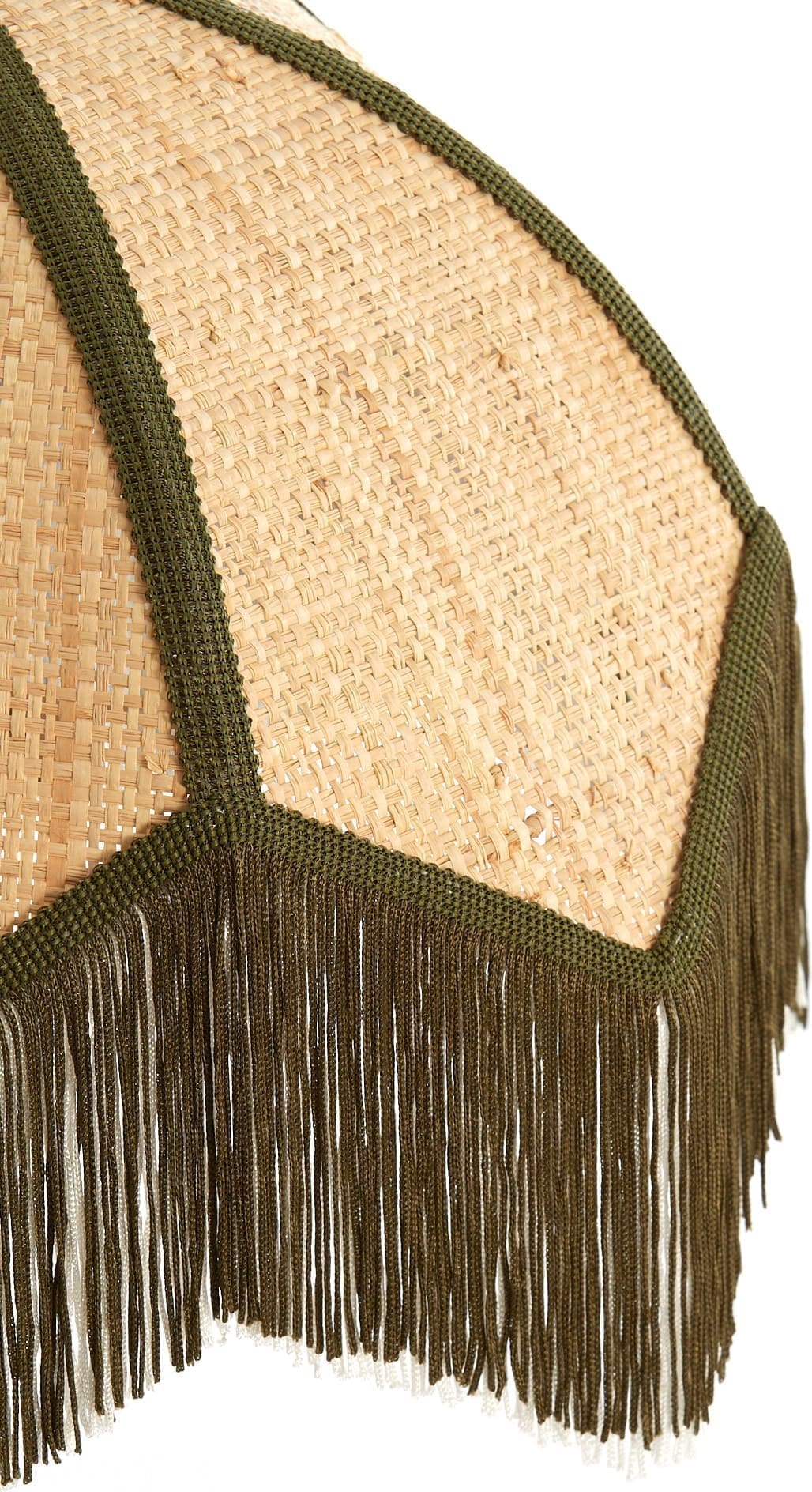 Light & Living Wandlamp Sulina - raffia naturel+groen Groen Wandlamp