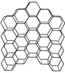 Light & Living Wijnrek Salbris - mat zwart Zwart Wijnrek