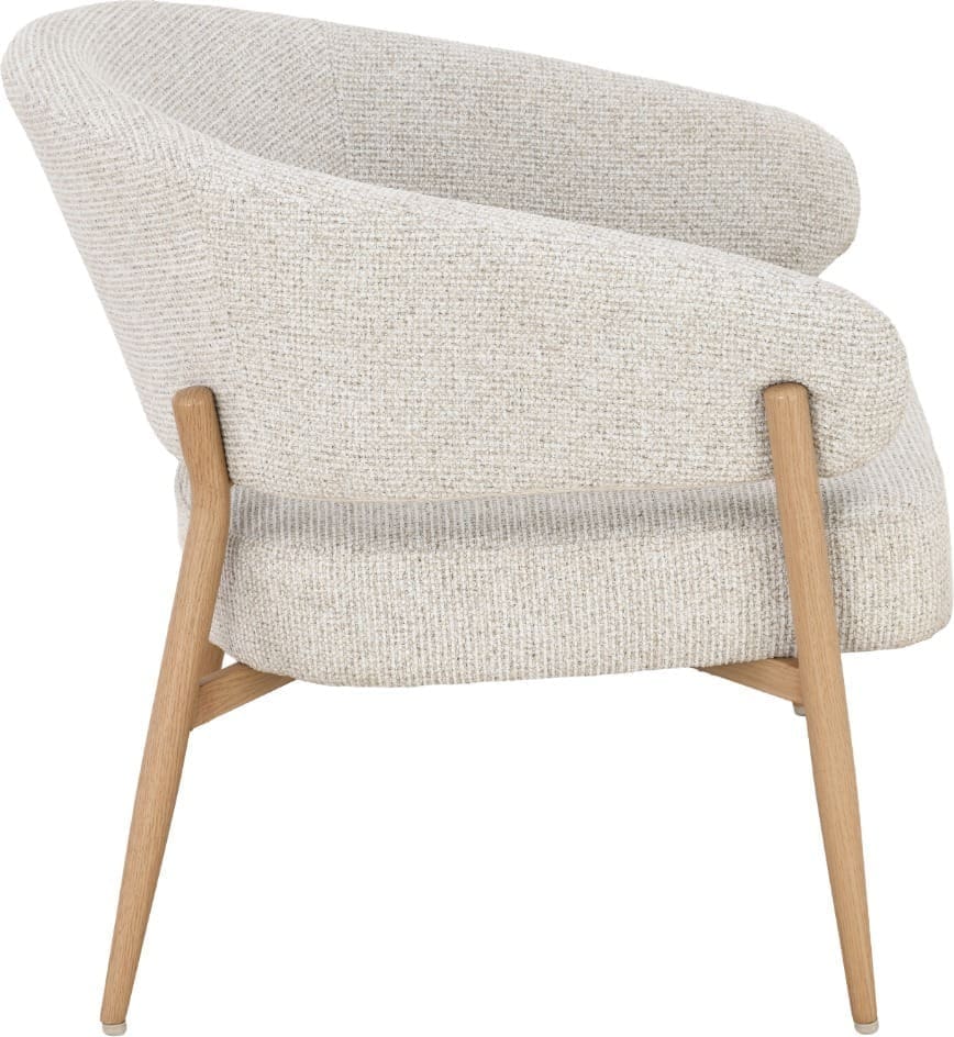 Livingfurn Fauteuil Dilan Hush Oak Bruin Fauteuil