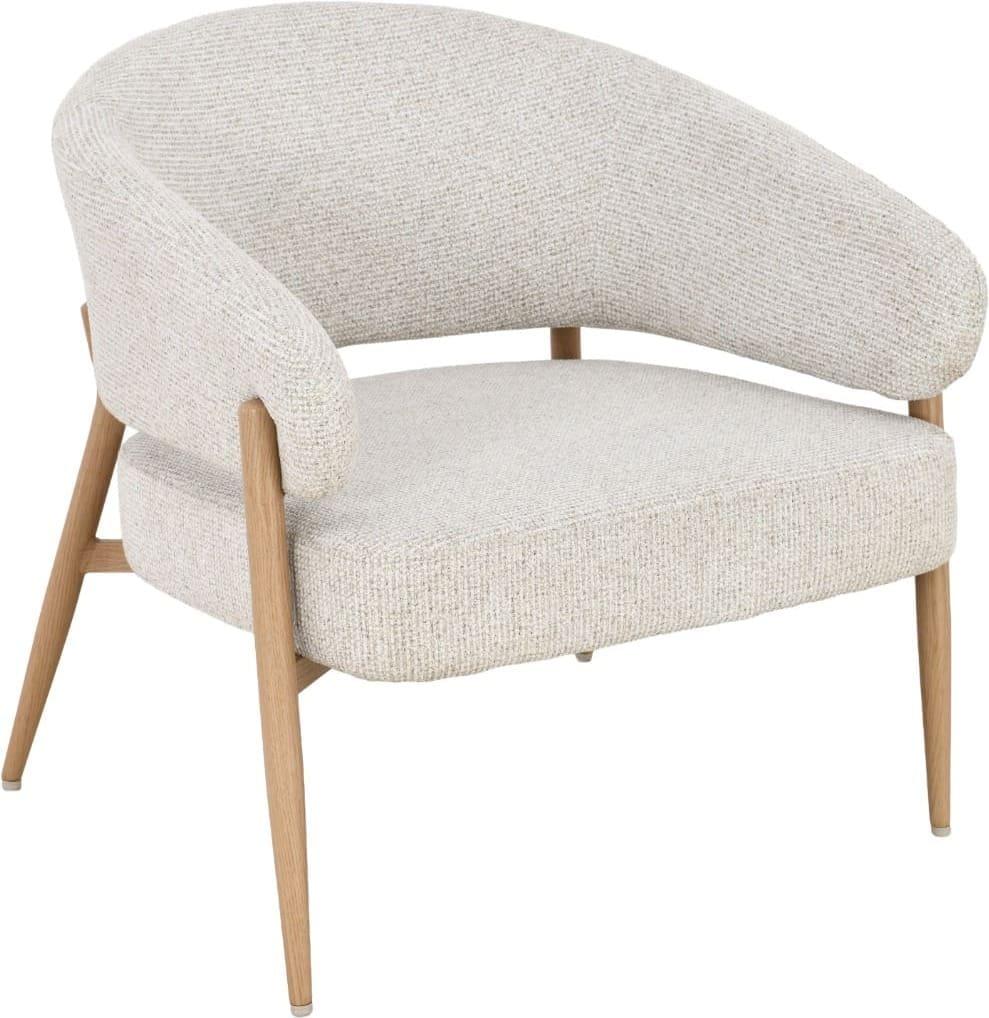 Livingfurn Fauteuil Dilan Hush Oak Bruin Fauteuil