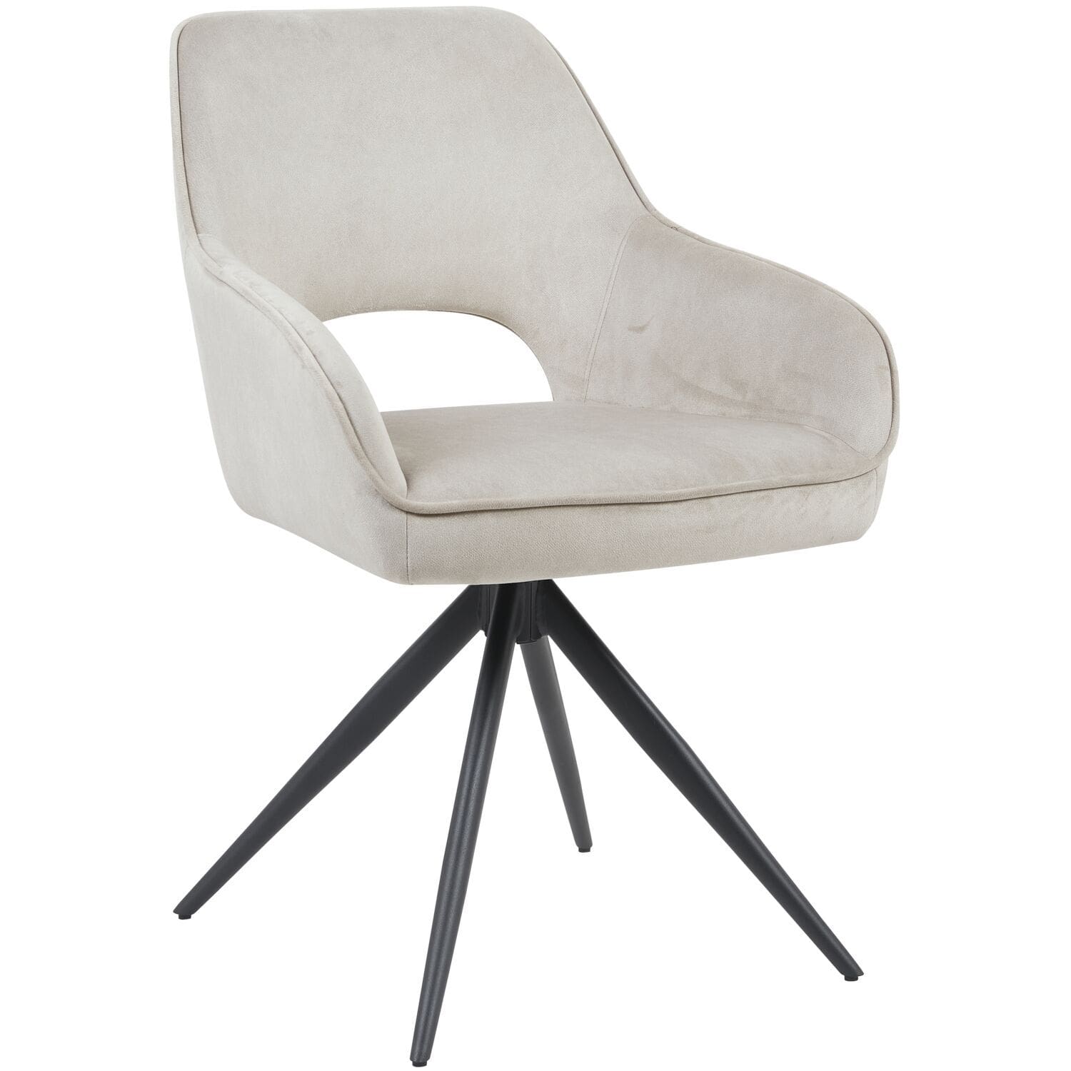 Profijt Meubel Eetkamerstoel Arranmore draaibaar beige Beige|Wit Eetkamerstoel