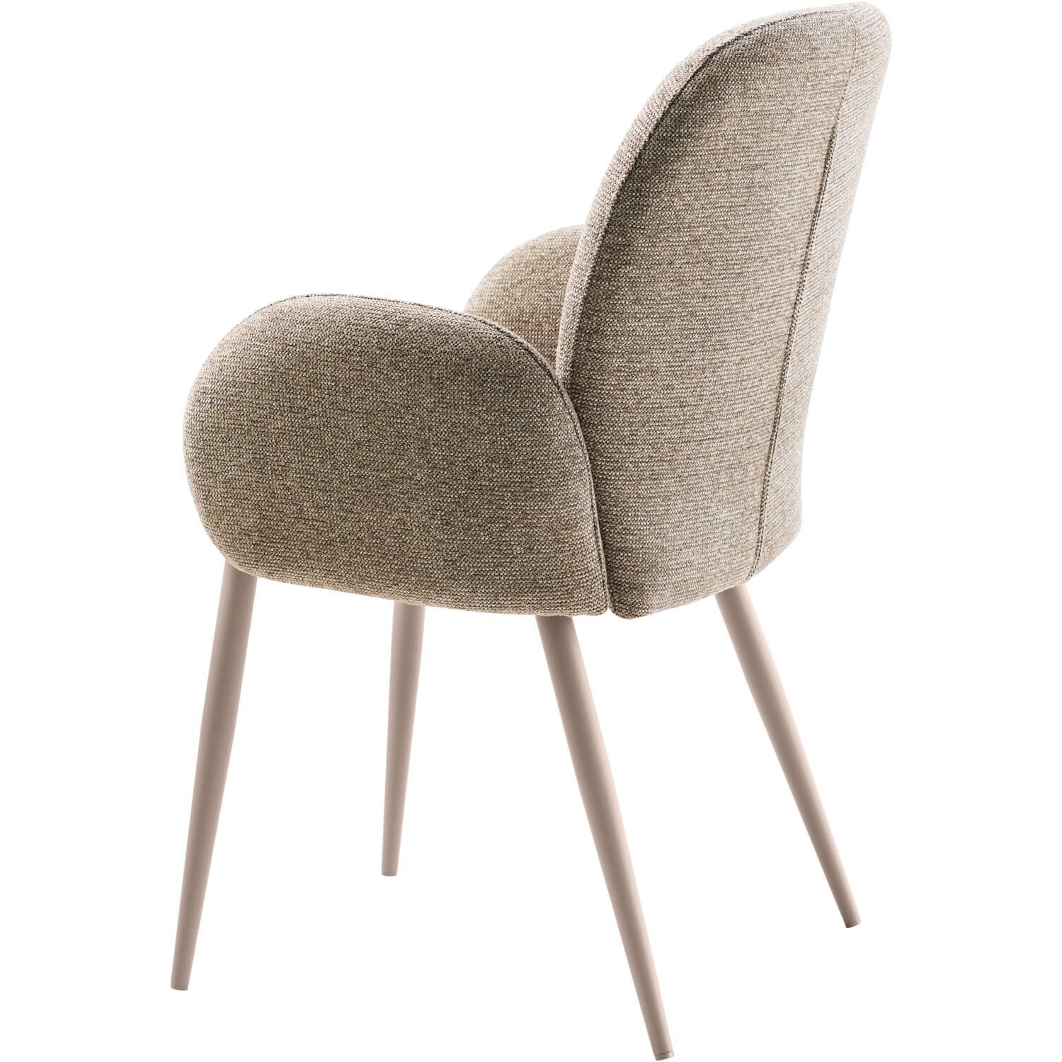 Profijt Meubel Eetkamerstoel Ranlo met armleuning taupe Taupe Eetkamerstoel
