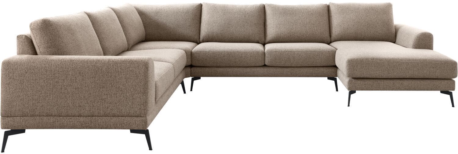 Profijt Meubel Hoekbank links Flandria bruin basic comfort Bruin Hoekbank