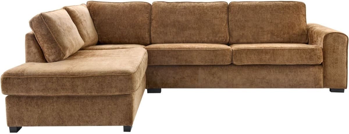 Profijt Meubel Hoekbank links Pomasi bruin basic comfort Bruin Hoekbank