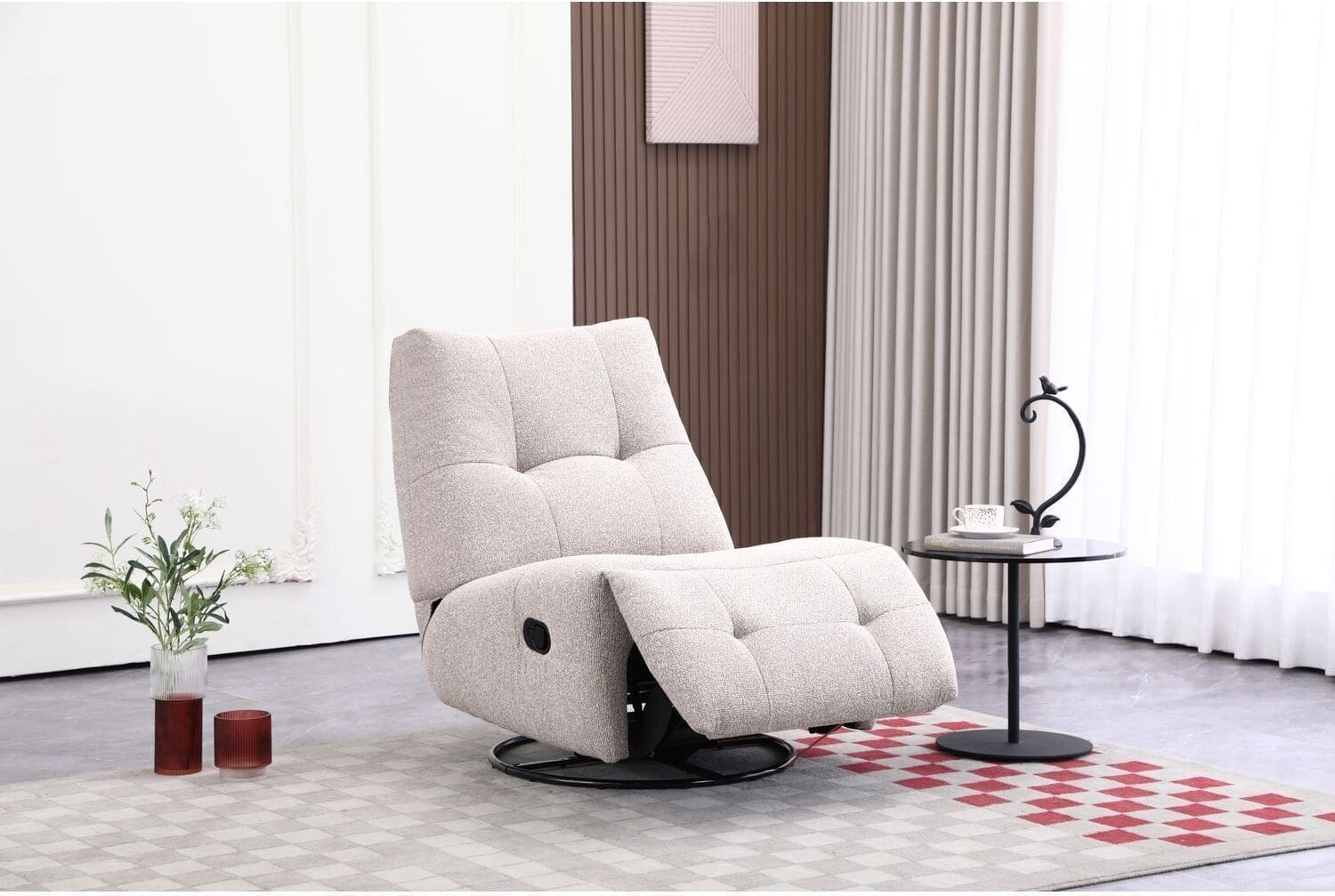 Profijt Meubel Relaxfauteuil Redan beige Beige|Wit Fauteuil