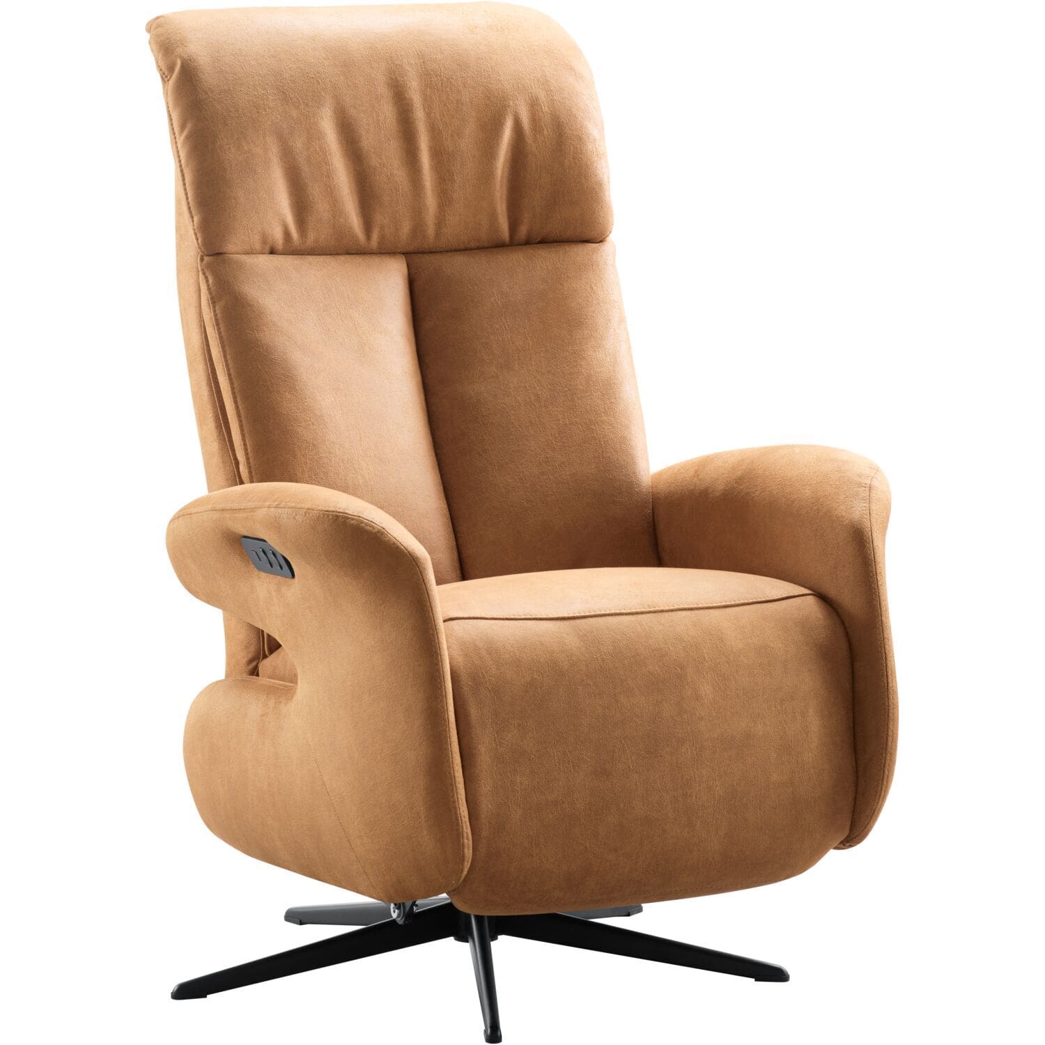 Profijt Meubel Relaxfauteuil Westlake elektrisch medium microleder bruin Bruin Fauteuil