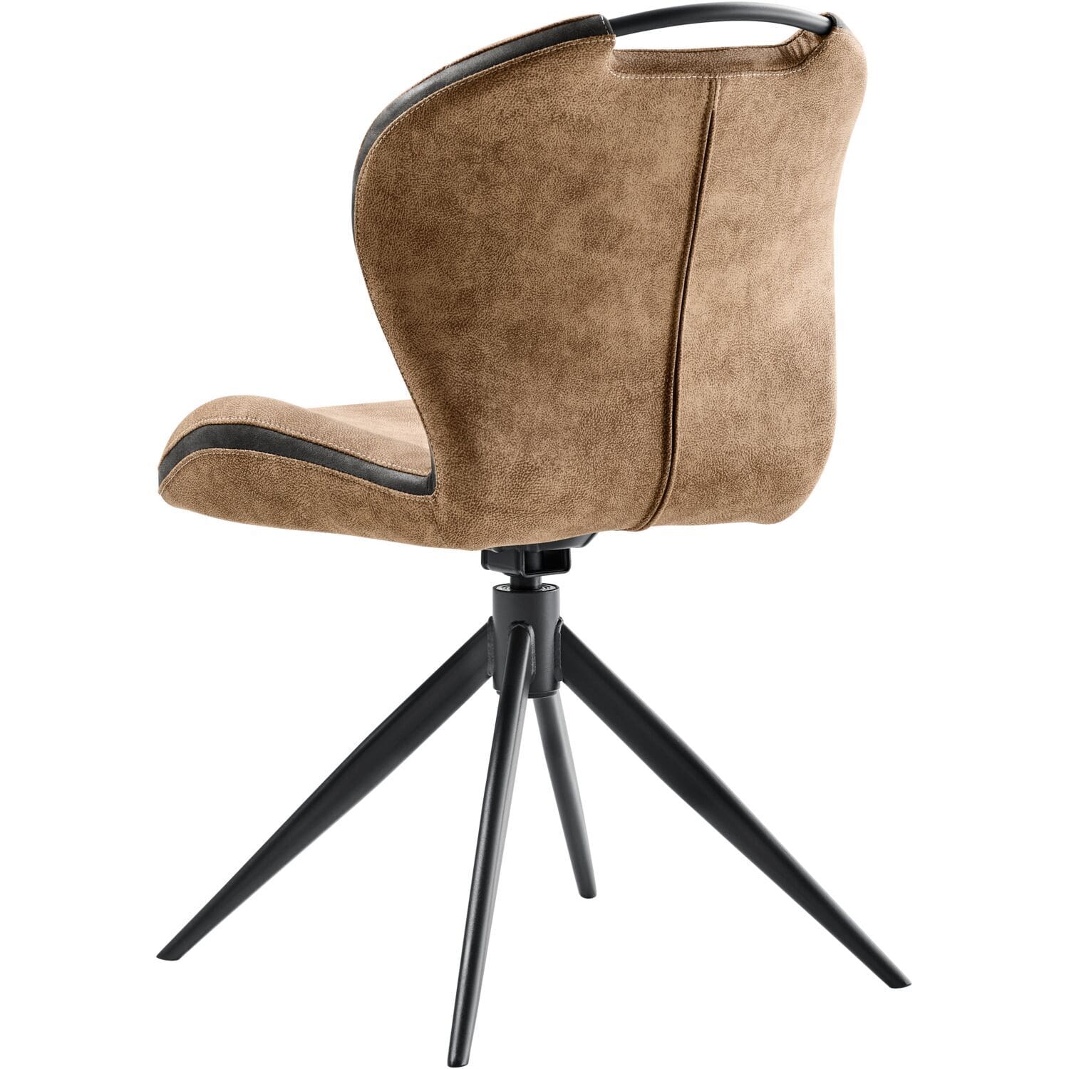 Pronto Wonen Eetkamerstoel Tantini draaibaar microvezel taupe Taupe Eetkamerstoel
