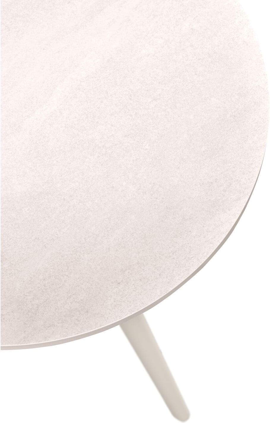 Pronto Wonen Salontafel Cercio keramiek 60cm rond wit Wit Bijzettafel