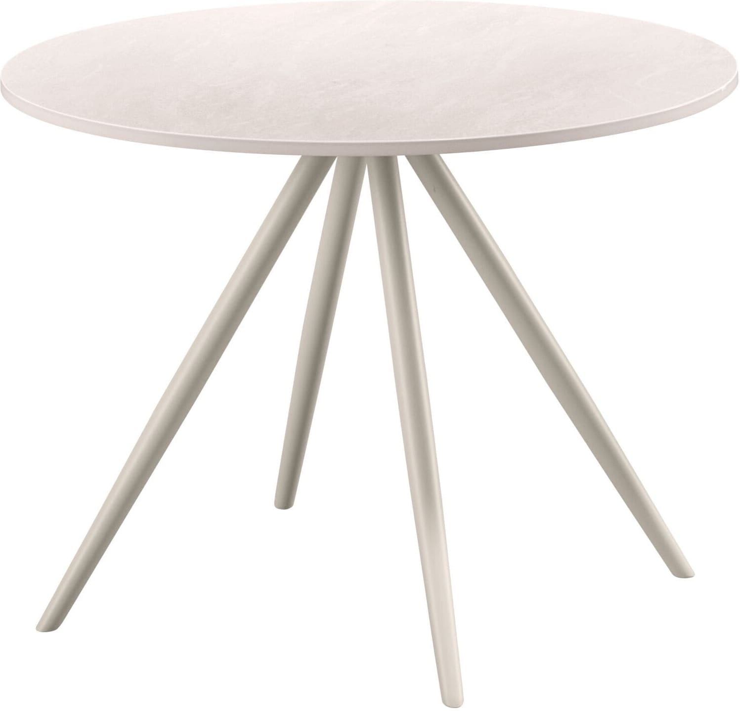 Pronto Wonen Salontafel Cercio keramiek 60cm rond wit Wit Bijzettafel