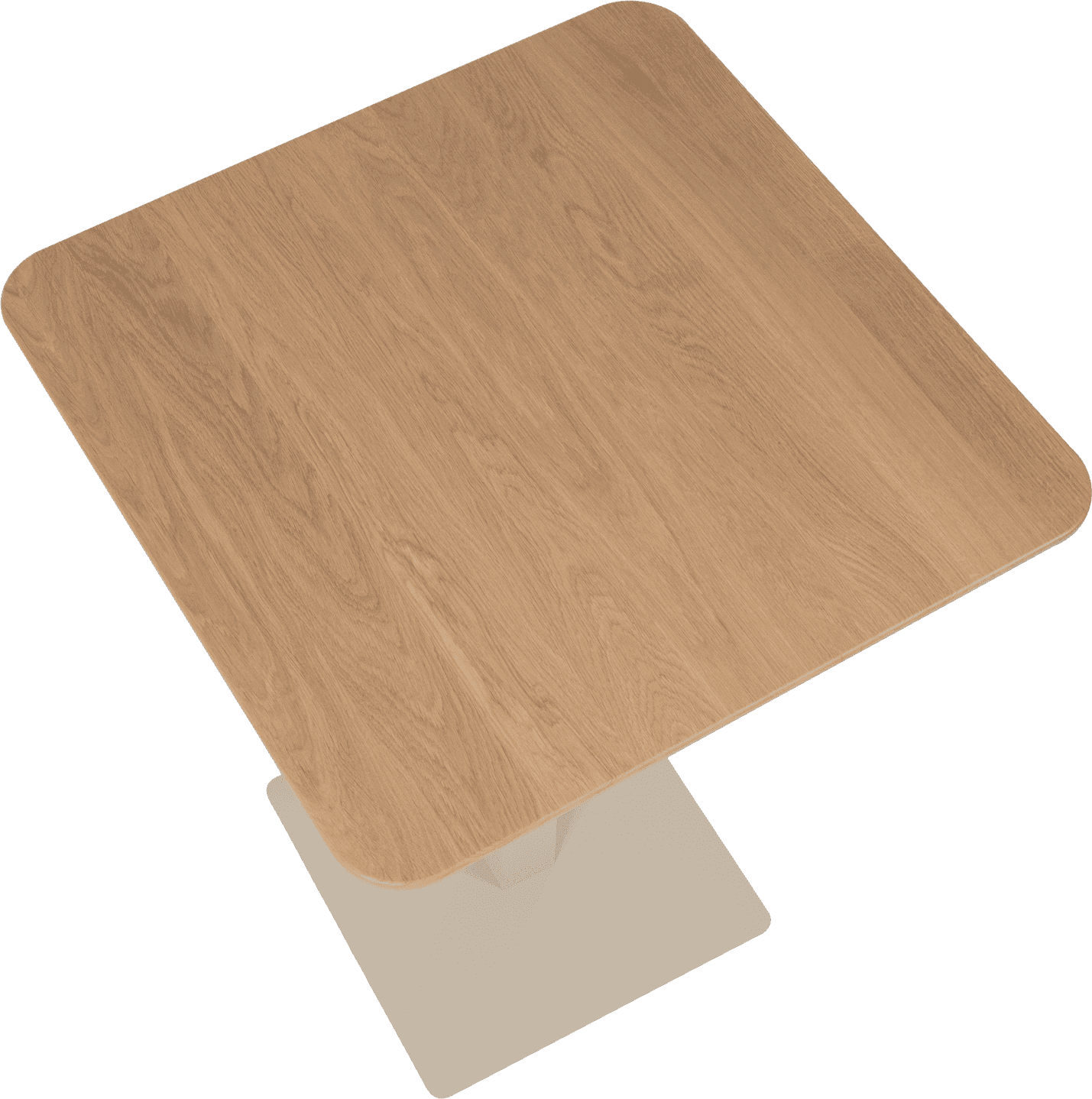 WOOOD Eettafel bartafel afgeronde hoek dl transparant Transparant Bartafel