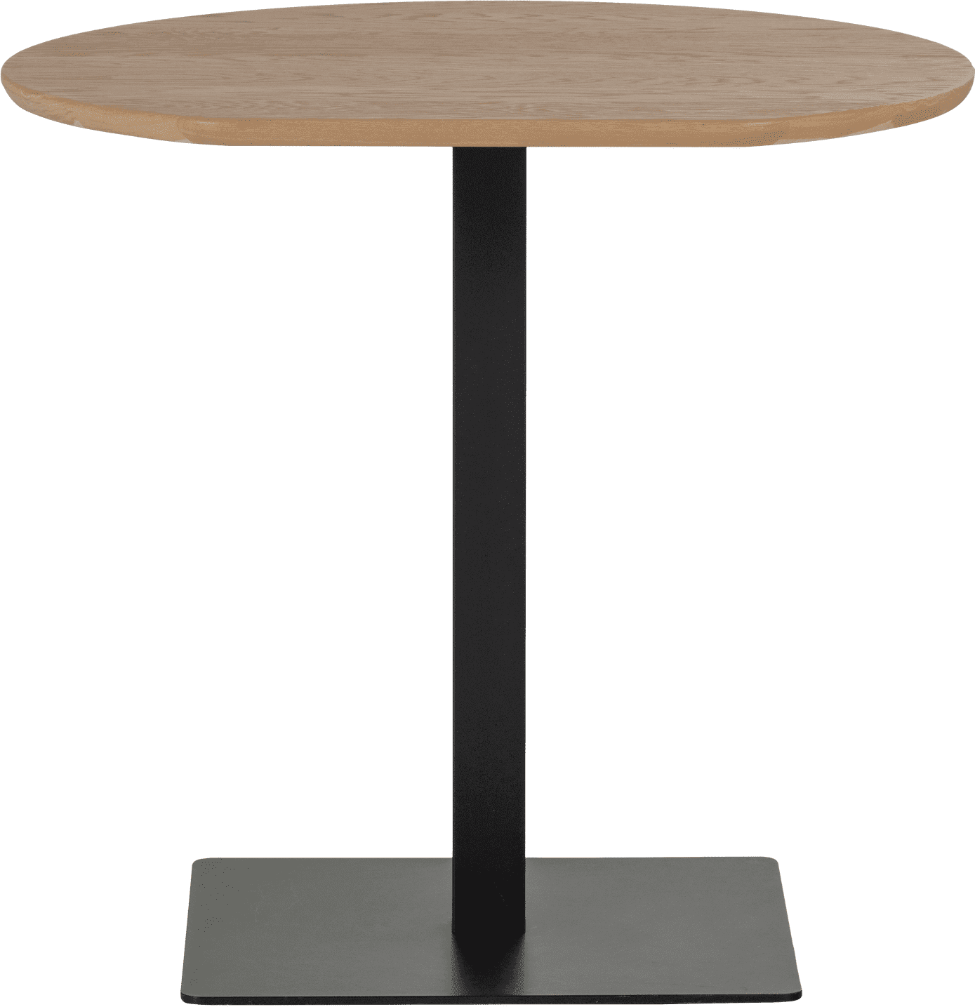 WOOOD Eettafel bistro tafel eindstuk dl 80x74cm transparant Transparant