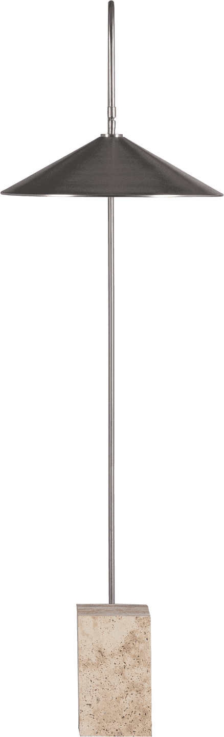 WOOOD Korn vloerlamp metaal chrome Chroom Vloerlamp