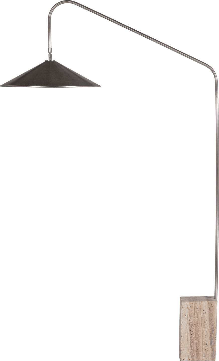 WOOOD Korn vloerlamp metaal chrome Chroom Vloerlamp
