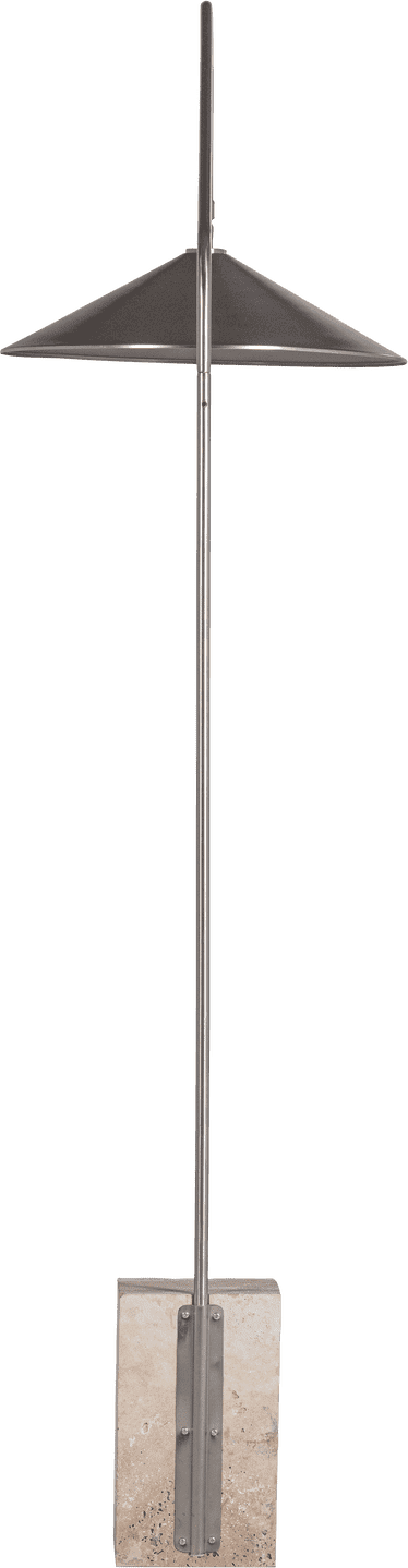 WOOOD Korn vloerlamp metaal chrome Chroom Vloerlamp