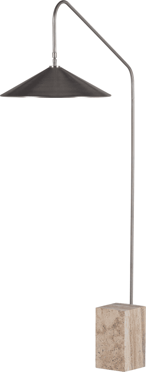 WOOOD Korn vloerlamp metaal chrome Chroom Vloerlamp