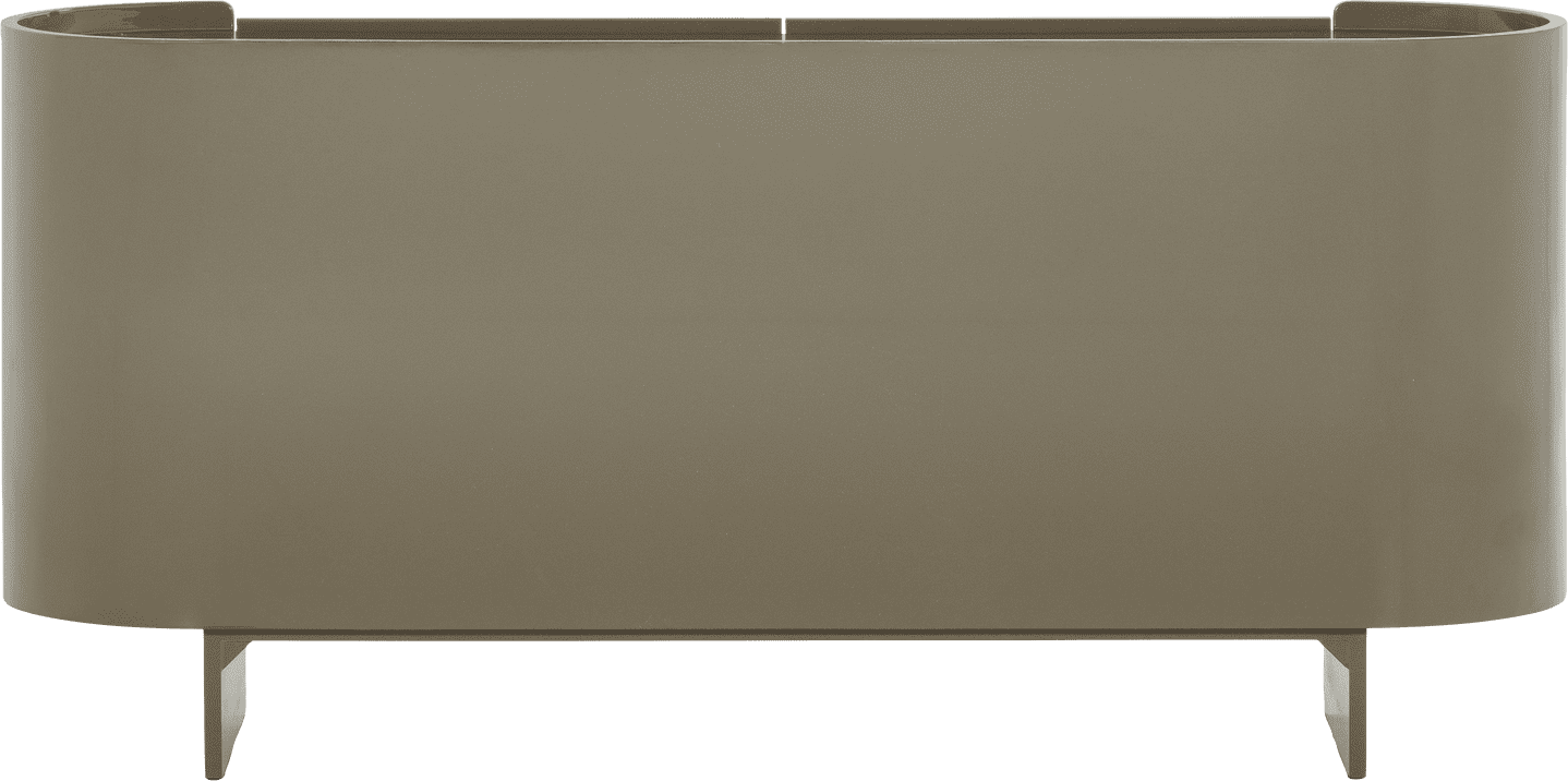 WOOOD Liora tv meubel hout hoogglans groen Groen Tv-meubel|Tv-dressoir