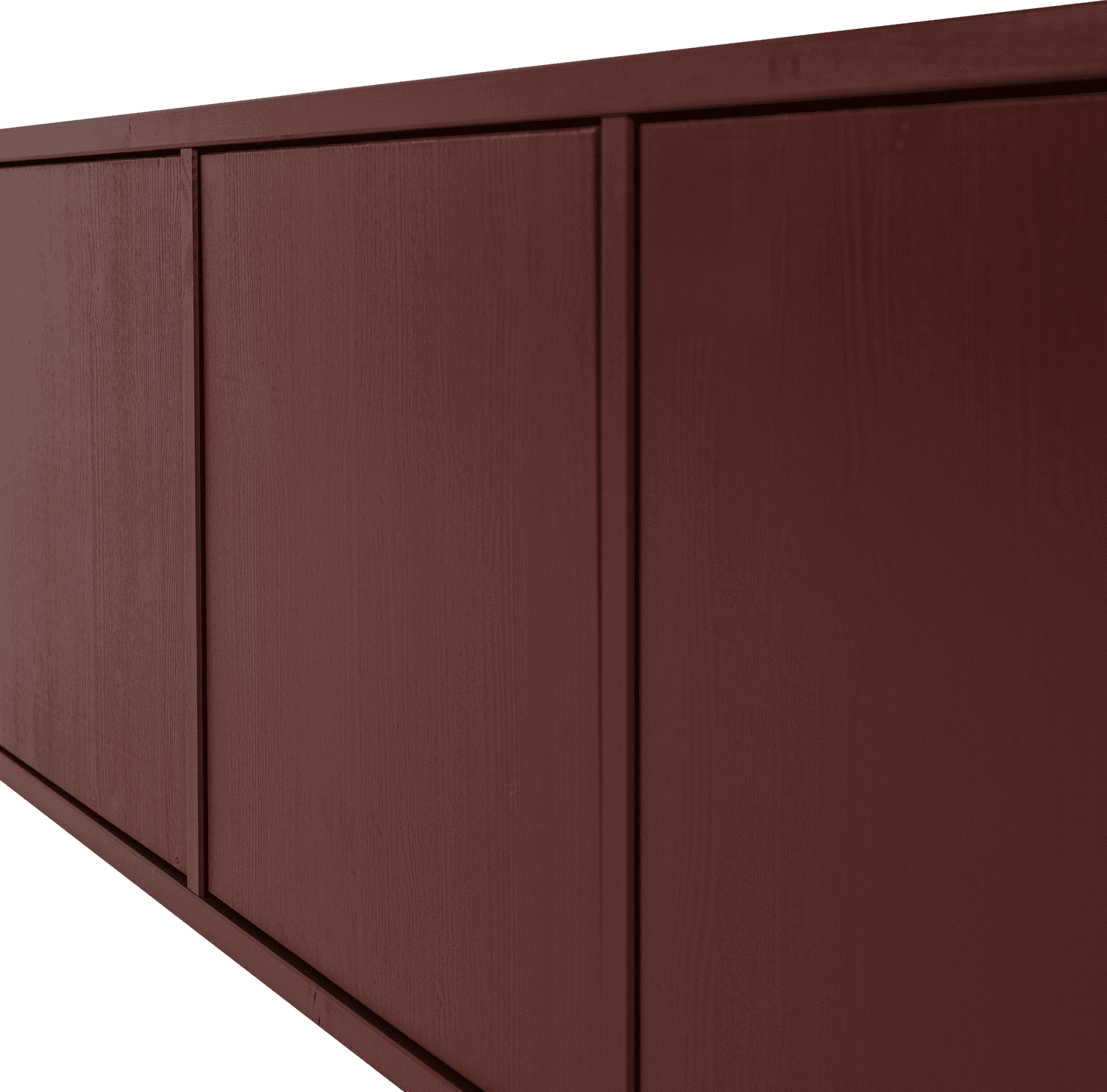 WOOOD Merel tv meubel grenen bordeauxrood Bordeaux Tv-meubel|Tv-dressoir