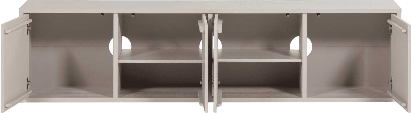 WOOOD Merel tv meubel grenen dust Paars Tv-meubel|Tv-dressoir