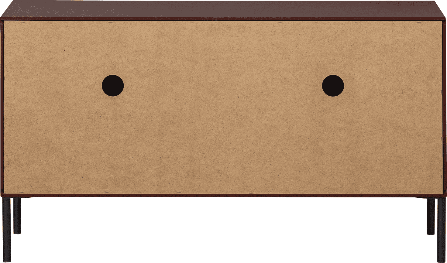 WOOOD New gravure tv meubel 100cm grenen bordeauxrood Bordeaux Tv-meubel|Tv-dressoir