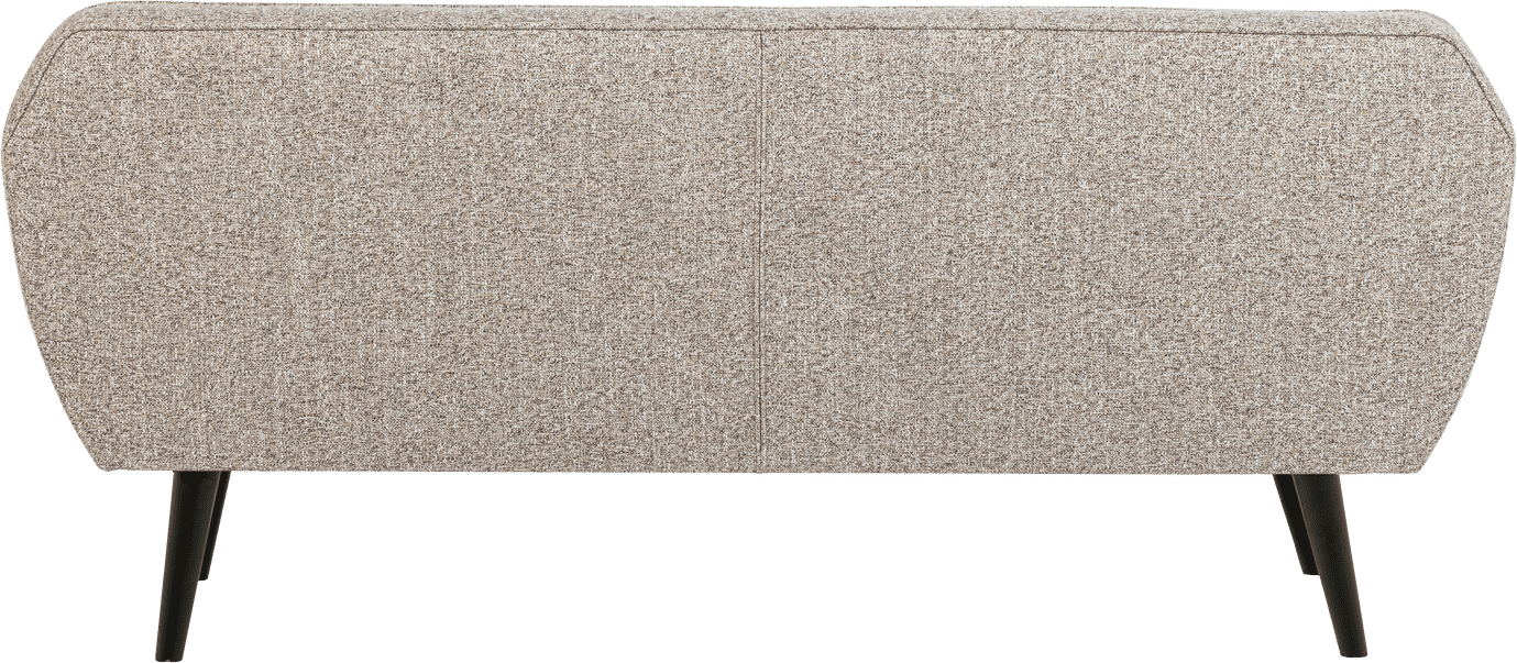 WOOOD Rocco 187cm geweven stof bruin melange Naturel melange 2-zitsbank