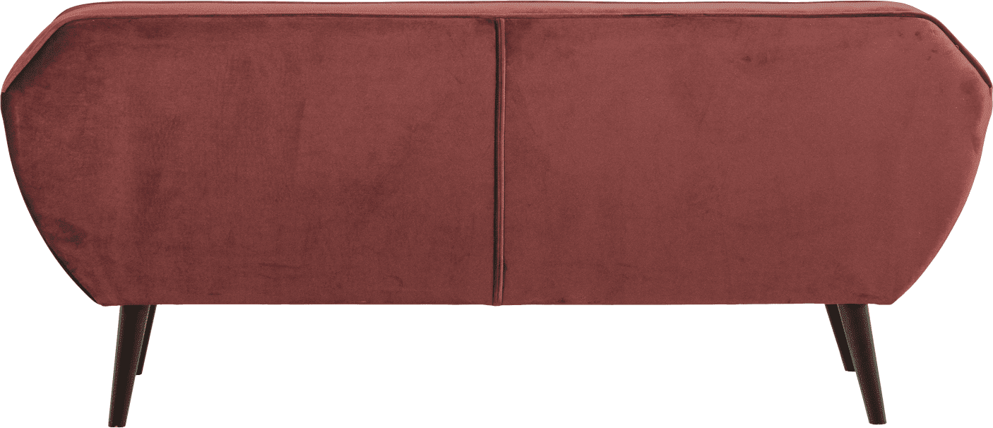 WOOOD Rocco 187cm velvet bordeauxrood Bordeaux 2-zitsbank