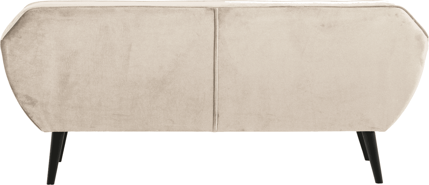WOOOD Rocco 187cm velvet off white Wit 2-zitsbank