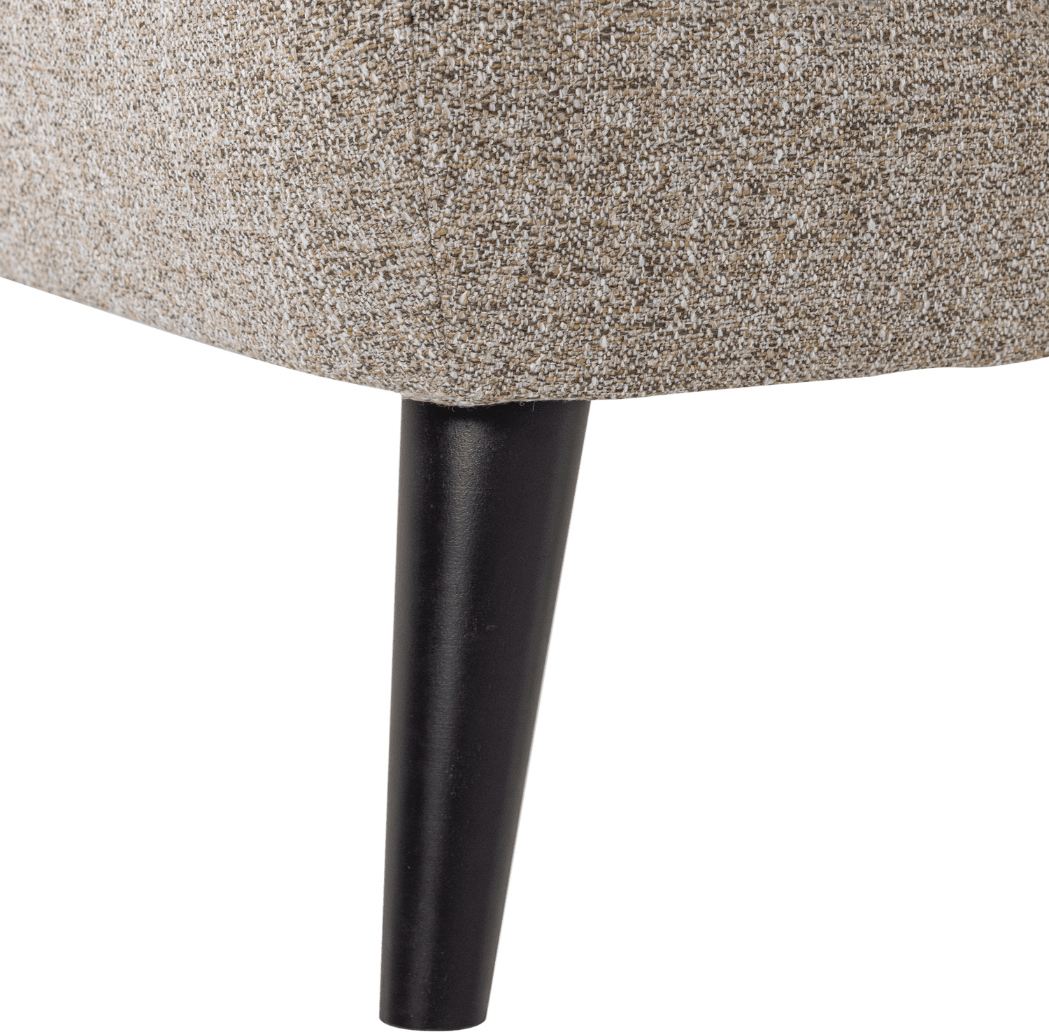 WOOOD Rocco fauteuil geweven stof bruin melange Bruin Fauteuil