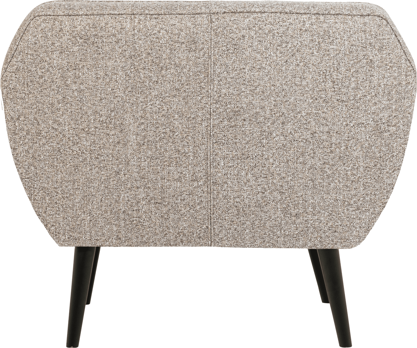 WOOOD Rocco fauteuil geweven stof bruin melange Bruin Fauteuil