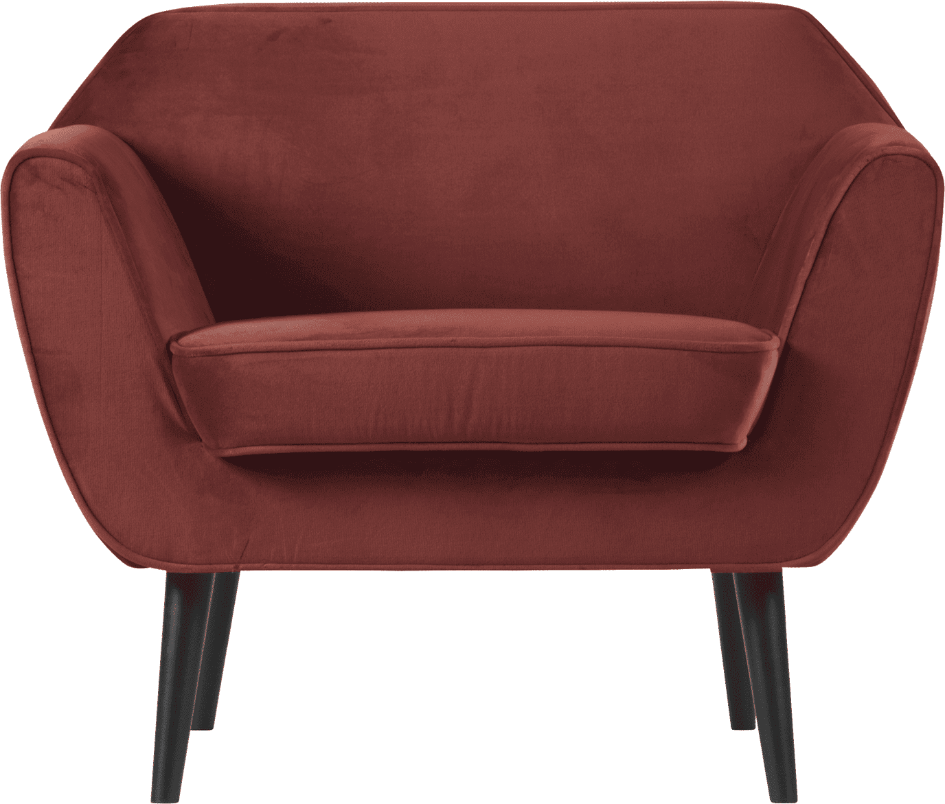 WOOOD Rocco fauteuil velvet bordeauxrood Bordeaux Fauteuil