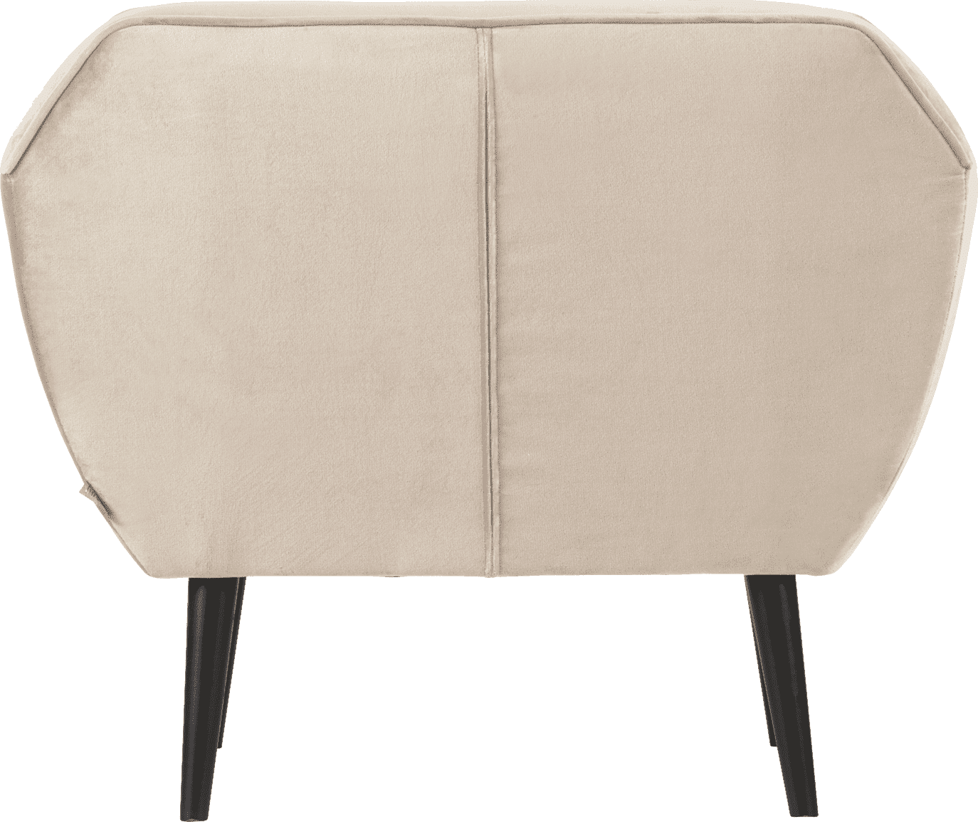 WOOOD Rocco fauteuil velvet off white Wit Fauteuil