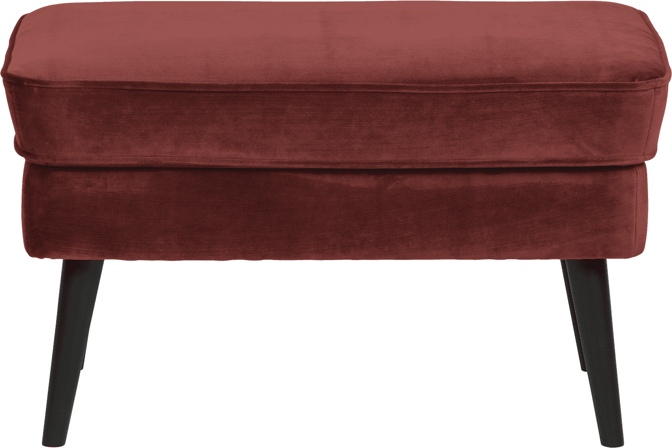 WOOOD Rocco hocker velvet bordeauxrood Bordeaux Hocker