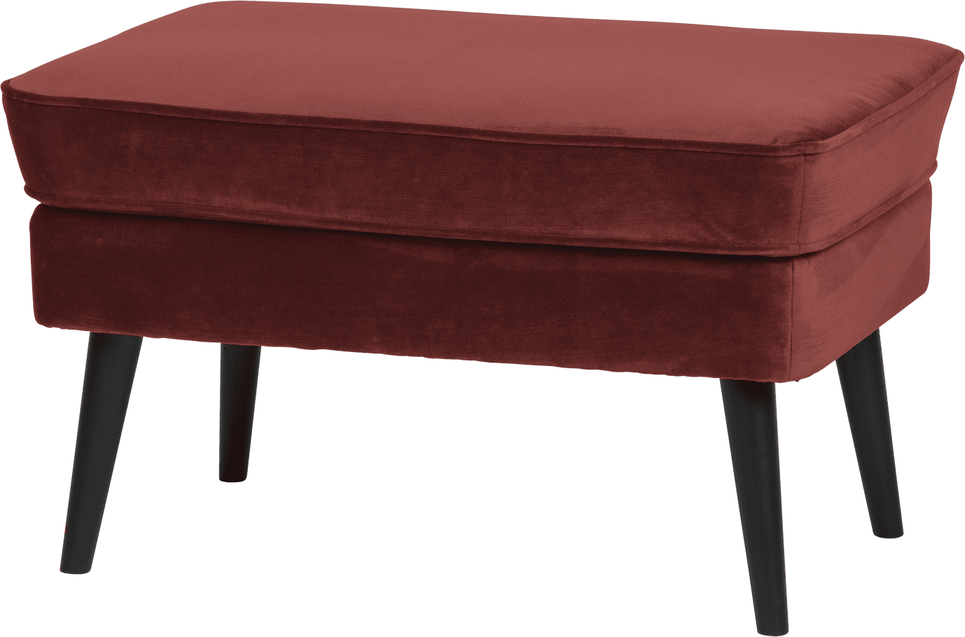 WOOOD Rocco hocker velvet bordeauxrood Bordeaux Hocker