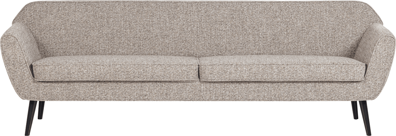 WOOOD Rocco xl 230cm geweven stof bruin melange Bruin melange 4-zitsbank