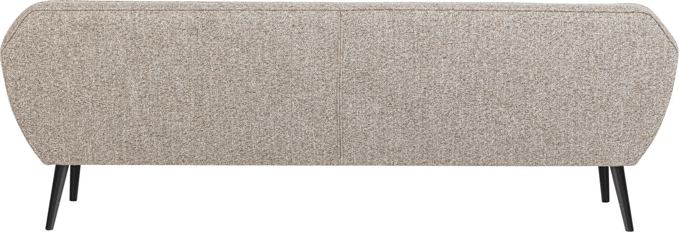 WOOOD Rocco xl 230cm geweven stof bruin melange Bruin melange 4-zitsbank