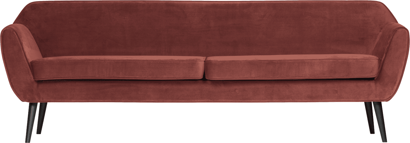 WOOOD Rocco xl 230cm velvet bordeauxrood Bordeaux 4-zitsbank