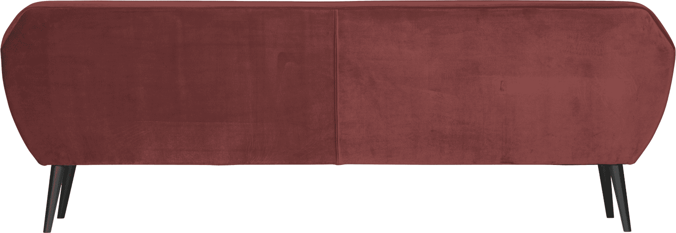WOOOD Rocco xl 230cm velvet bordeauxrood Bordeaux 4-zitsbank