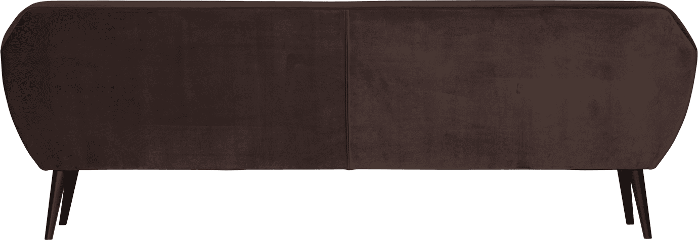 WOOOD Rocco xl 230cm velvet donkerbruin Donkerbruin 4-zitsbank
