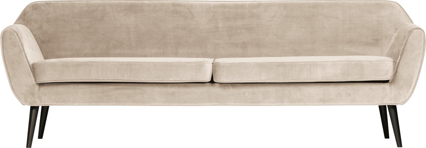 WOOOD Rocco xl 230cm velvet off white Wit 4-zitsbank