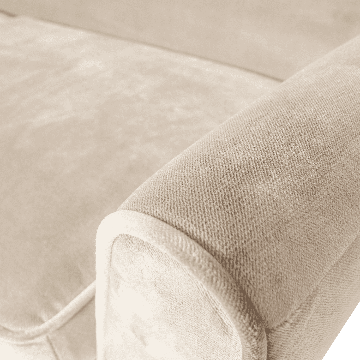 WOOOD Rocco xl 230cm velvet off white Wit 4-zitsbank