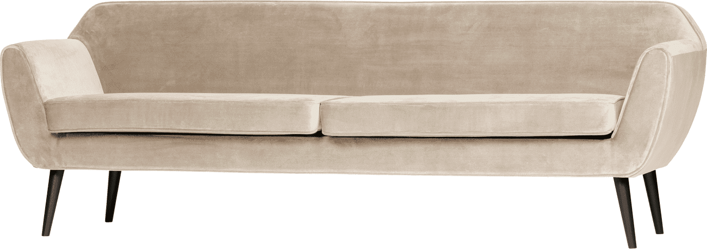 WOOOD Rocco xl 230cm velvet off white Wit 4-zitsbank